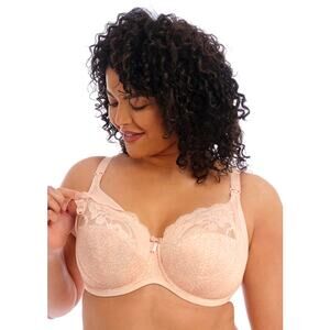 Elomi Molly Nursing Bra Size 34I Lace Satin Maternity Underwire Full Figure